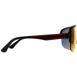 Police Sunglasses SPLB47M Arcade 3 6VPX Matte Dark Grey Multilayer Red