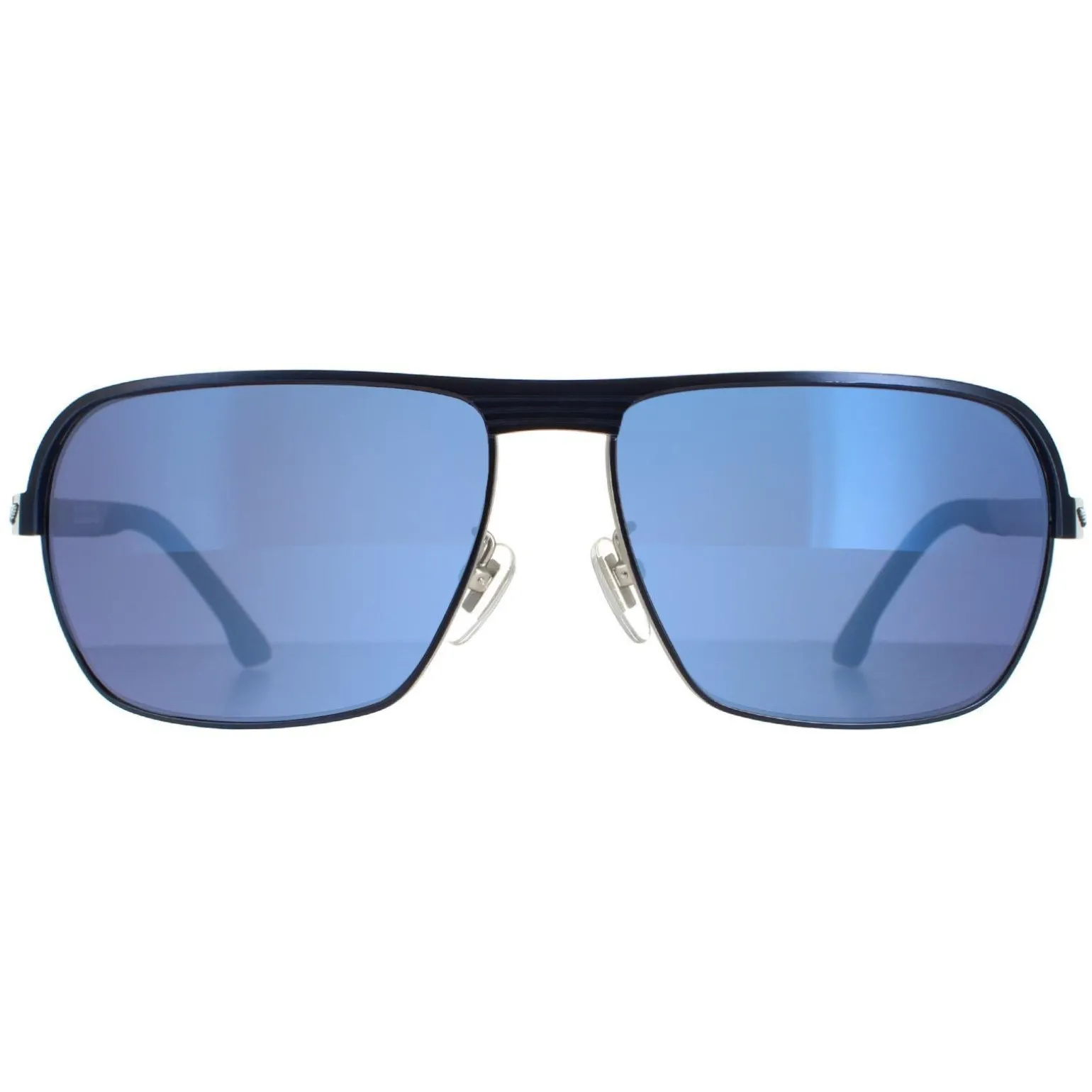 Police Sunglasses SPLC36 Tailwind Evo 2 502B Matte Palladium W Blue Pa