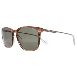 Police Sunglasses SPLD47 Code 4 09N3 Shiny Striped Brown Green