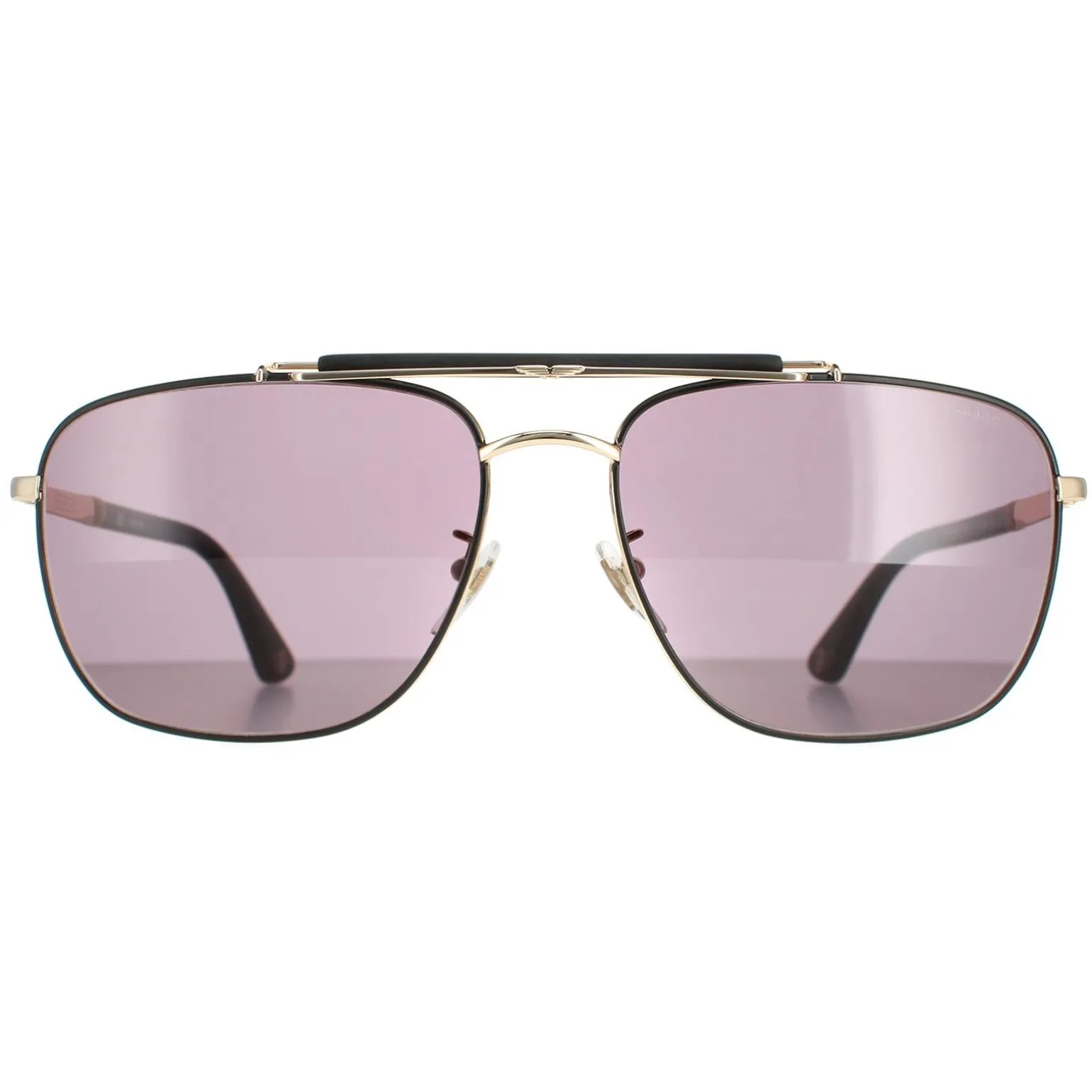 Police Sunglasses SPLD43 Origins 44 0302 Rose Gold Semi Matte Black Sm