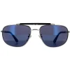 Police Sunglasses SPLD44 Origins 45 E70B Shiny Palladium Blue Blue Mir