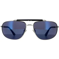 Police Sunglasses SPLD44 Origins 45 E70B Shiny Palladium Blue Blue Mir
