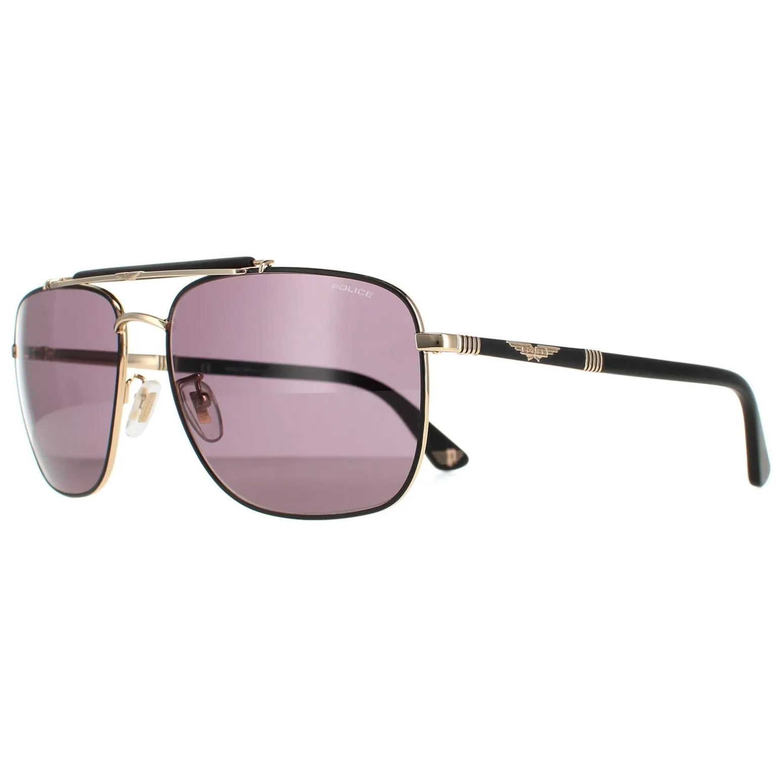 Police Sunglasses SPLD43 Origins 44 0302 Rose Gold Semi Matte Black Sm