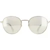 Police Sunglasses SPLE07 Origins Nineties 1 8FFX Shiny Grey Gold Smoke