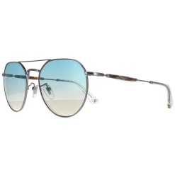 Police Sunglasses SPLF14 Urban 7 509B Shiny Ruthenium Smoke Mirror Sil