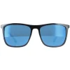 Police Sunglasses SPL770M Vibe 1 Z42B Shiny Black Smoke Mirror Blue