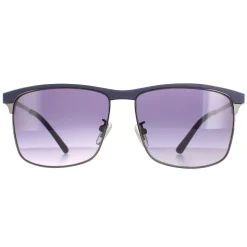 Police Sunglasses SPL570N Crossover 2 0568 Matte Blue Gunmetal Blue Gr