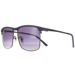 Police Sunglasses SPL570N Crossover 2 0568 Matte Blue Gunmetal Blue Gr