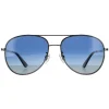 Police Sunglasses SPL777N K53P Shiny Gunmetal Blue Gradient Polarized