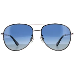 Police Sunglasses SPL777N K53P Shiny Gunmetal Blue Gradient Polarized