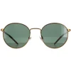 Polo Ralph Lauren Sunglasses PH3133 932471 Semi Shiny Brass Green