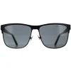 Polo Ralph Lauren Sunglasses PH3128 939781 Matte Black On Shiny Black