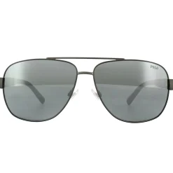 Polo Ralph Lauren Sunglasses PH3110 91576G Semi Shiny Dark Gunmetal Si