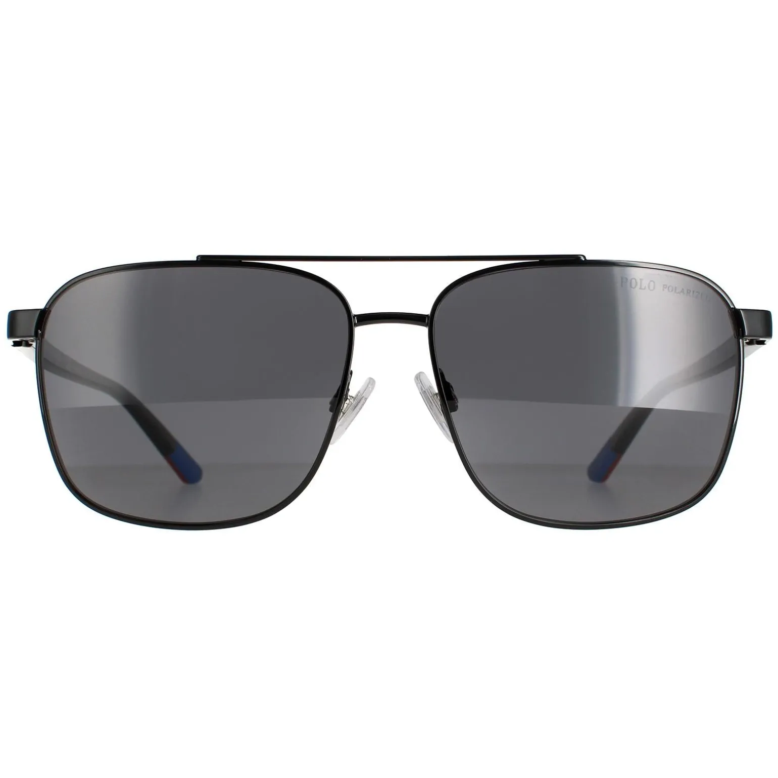 Polo Ralph Lauren Sunglasses PH3135 900381 Shiny Black Grey Polarized