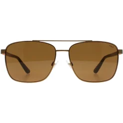 Polo Ralph Lauren Sunglasses PH3137 932473 Semi-Shiny Brass Olive Gree