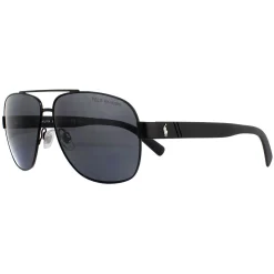 Polo Ralph Lauren Sunglasses PH3110 926781 Semi Shiny Black Grey Polar