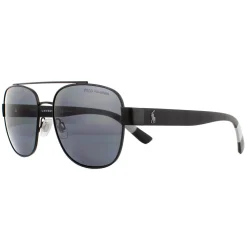 Polo Ralph Lauren Sunglasses PH3119 903881 Matte Black Grey Polarized
