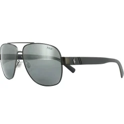 Polo Ralph Lauren Sunglasses PH3110 91576G Semi Shiny Dark Gunmetal Si