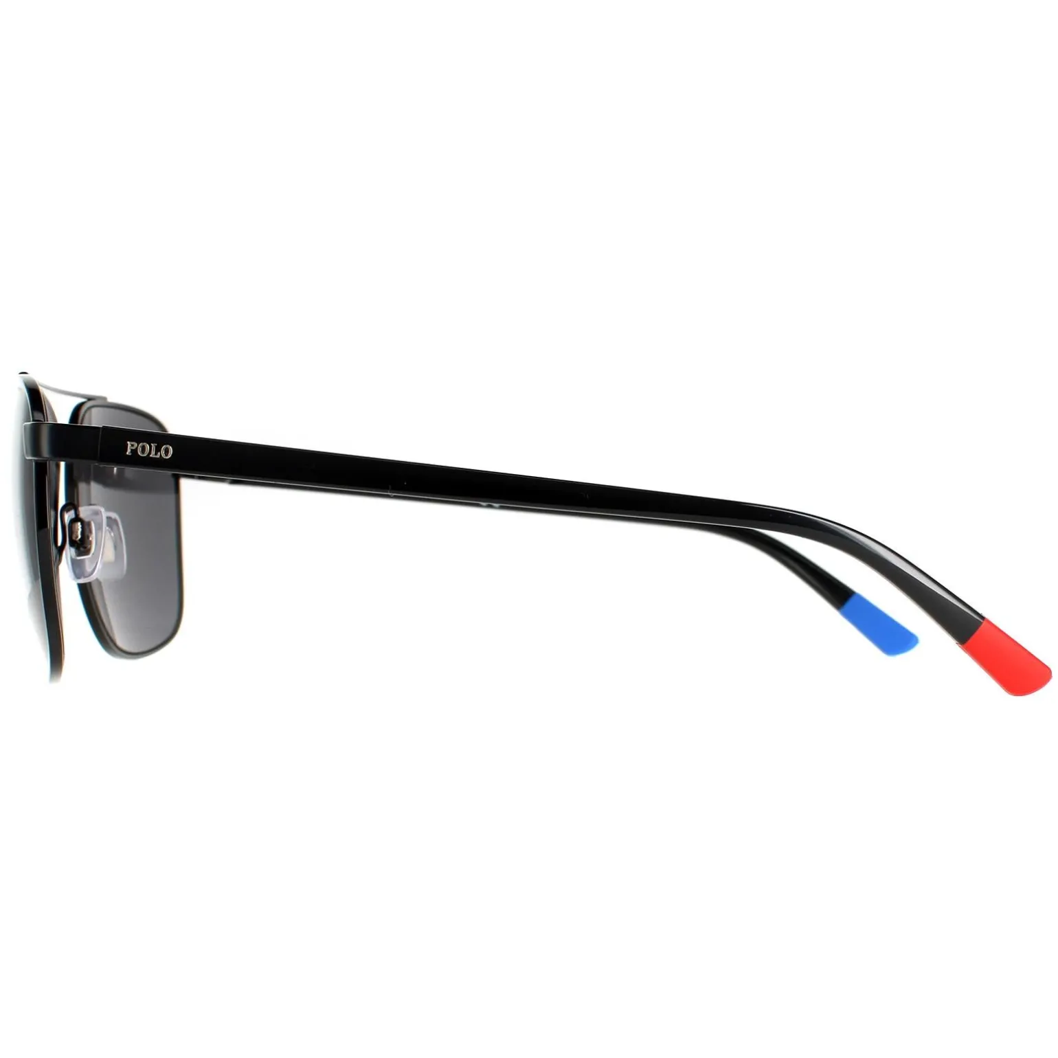 Polo Ralph Lauren Sunglasses PH3135 900381 Shiny Black Grey Polarized