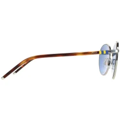Polo Ralph Lauren Sunglasses PH3133 900180 Shiny Silver Dark Blue
