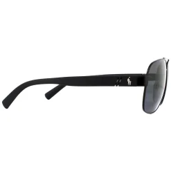Polo Ralph Lauren Sunglasses PH3110 926781 Semi Shiny Black Grey Polar