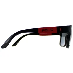 Polo Ralph Lauren Sunglasses PH4162 500181 Shiny Black Grey Polarised