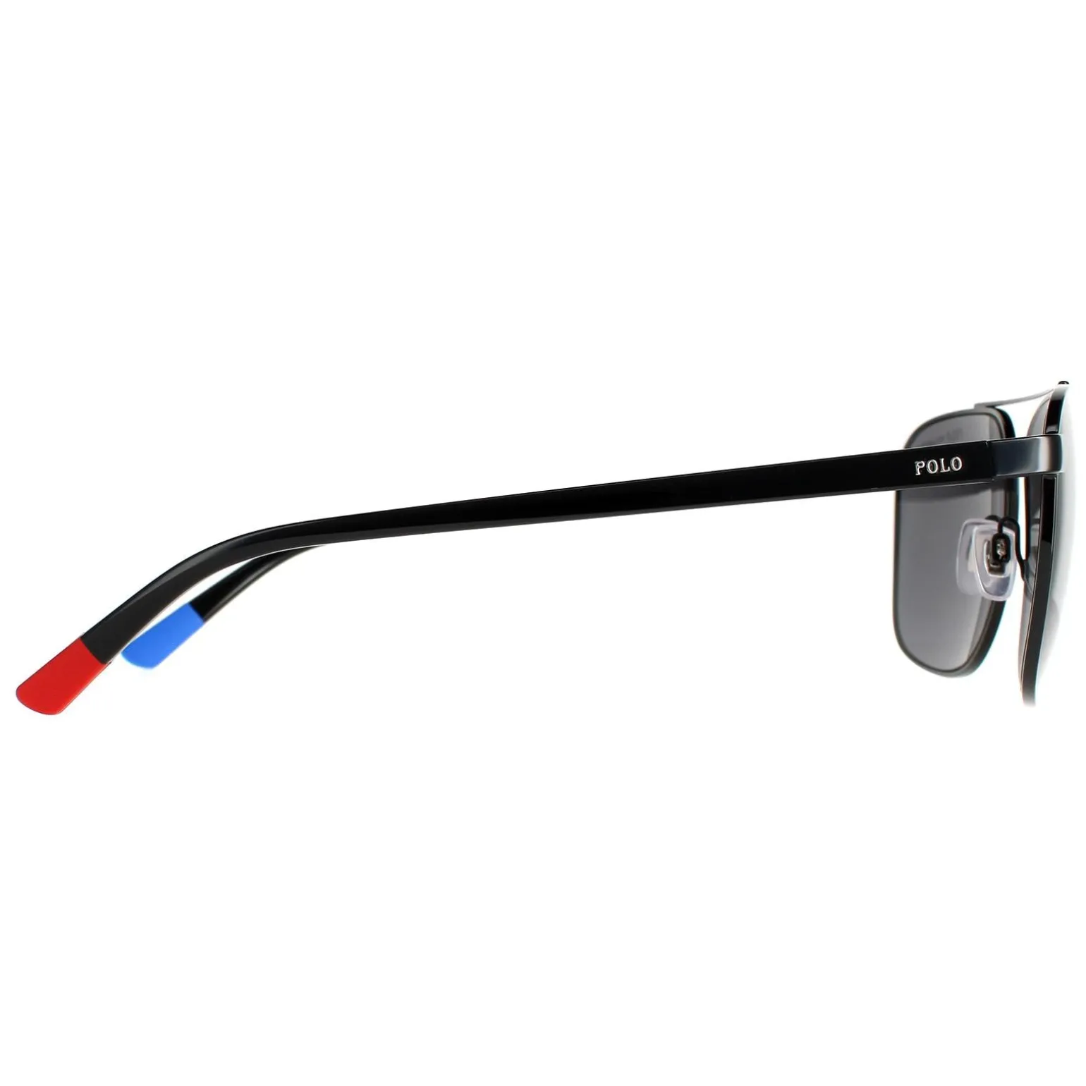Polo Ralph Lauren Sunglasses PH3135 900381 Shiny Black Grey Polarized
