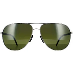 Porsche Design Sunglasses P8651 F Palladium Green Polarized