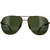 Porsche Design Sunglasses P8651 B Gold Green Grey Polarized