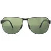 Porsche Design Sunglasses P8633 A V401 Black Grey Green Polarized