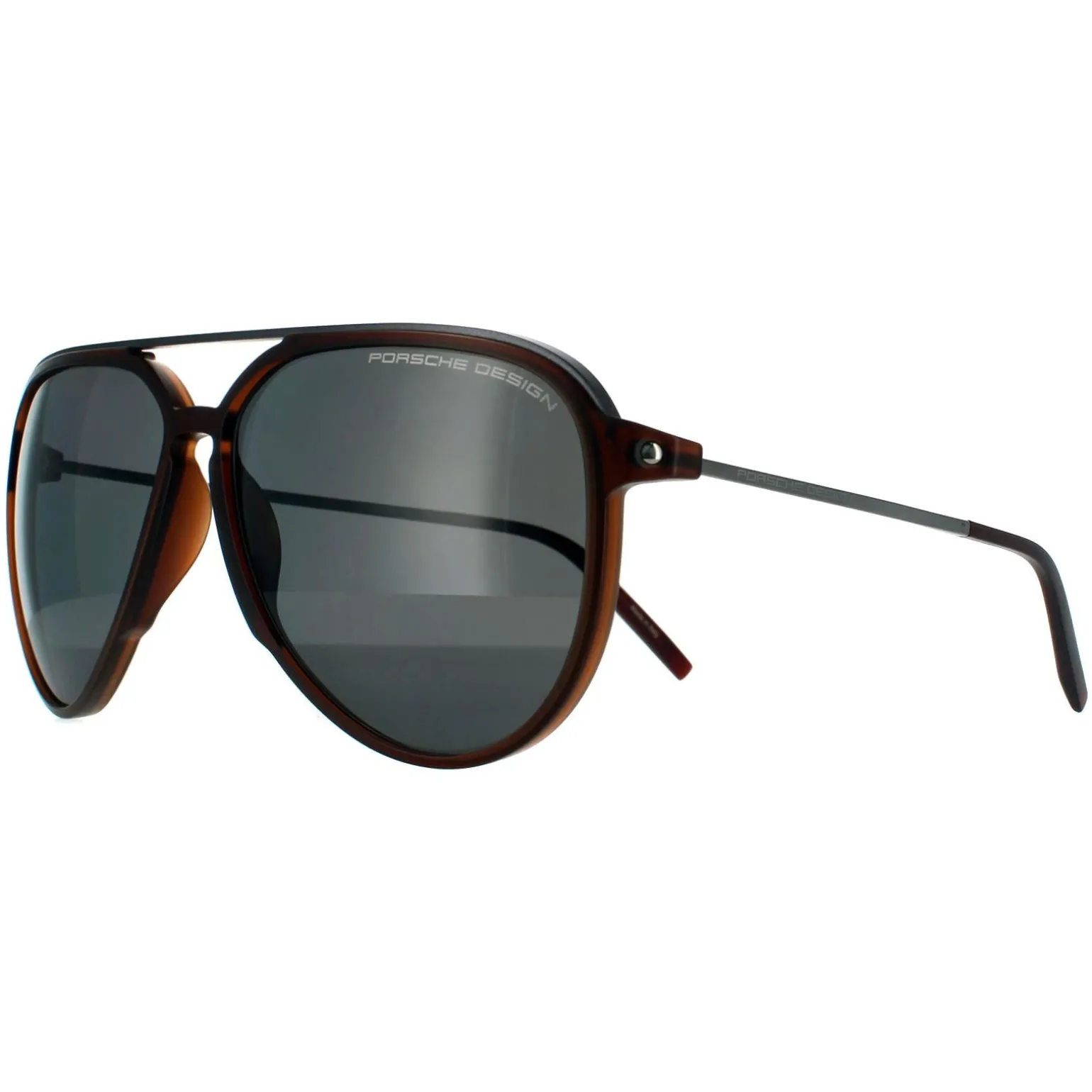 Porsche Design Sunglasses P8912 B Brown Grey Grey Polarized AR