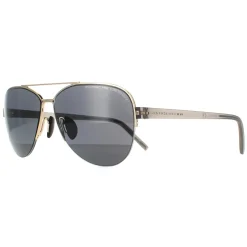 Porsche Design Sunglasses P8676 D Gold Grey Blue