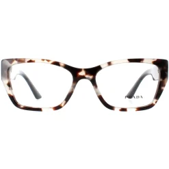 Prada Eyeglasses PR11YV UAO1O1 Black and White Women