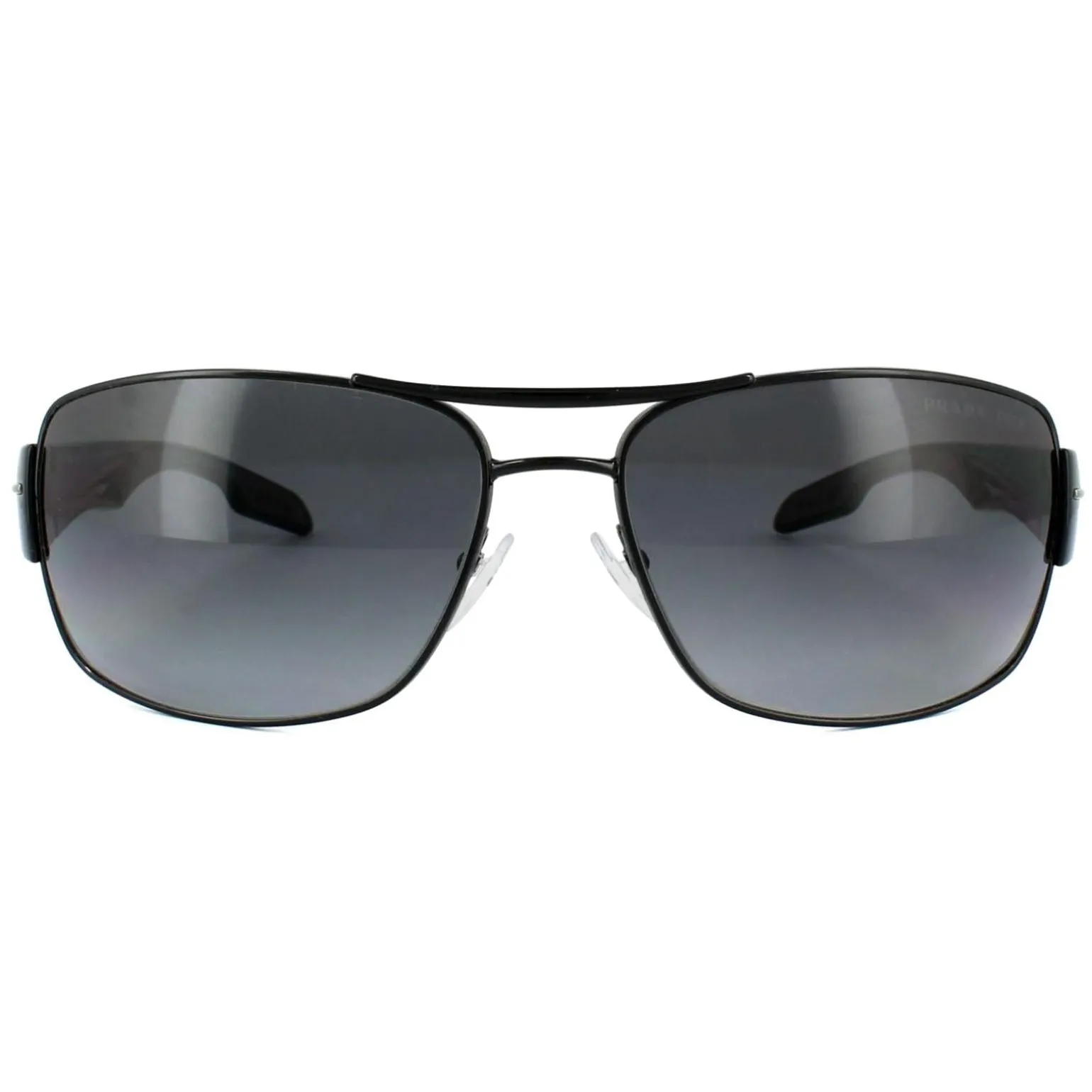 Prada Sport Sunglasses 53NS 7AX5W1 Black Grey Gradient Polarized