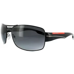 Prada Sport Sunglasses 53NS 7AX5W1 Black Grey Gradient Polarized