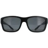 Prada Sport Sunglasses PS01WS DG002G Black Rubber Dark Grey Polarized