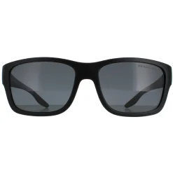 Prada Sport Sunglasses PS01WS DG002G Black Rubber Dark Grey Polarized