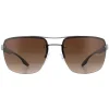 Prada Sport Sunglasses PS60US DG1724 Gunmetal Rubber Brown Gradient Po