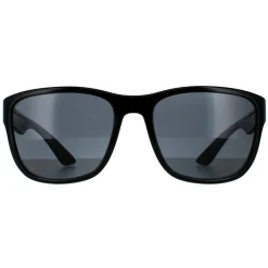 Prada Sport Sunglasses PS01US 1AB5Z1 Black Grey Polarized