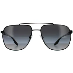 Prada Sport Sunglasses PS55VS 1BO5W1 Matte Black Grey Gradient Polariz