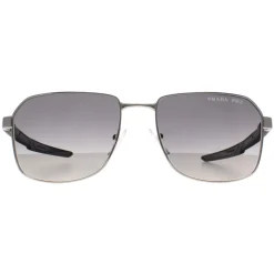 Prada Sport Sunglasses PS54WS 1BC06G Silver Grey Gradient Polarized
