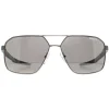 Prada Sport Sunglasses PS55WS 1BC07F Silver Light Grey Silver Mirror