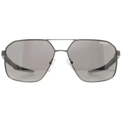 Prada Sport Sunglasses PS55WS 1BC07F Silver Light Grey Silver Mirror