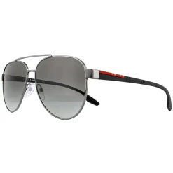 Prada Sport Sunglasses PS54TS 5AV3M1 Gunmetal Grey Gradient 58mm