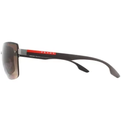 Prada Sport Sunglasses PS60US DG1724 Gunmetal Rubber Brown Gradient Po