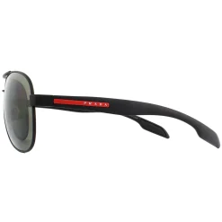 Prada Sport Sunglasses 53PS DG05X1 Black Rubber Green