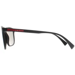 Prada Sport Sunglasses PS01TS DG02B0 Black Rubber Light Grey Silver Mi