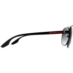 Prada Sport Sunglasses PS55VS 1BO5W1 Matte Black Grey Gradient Polariz
