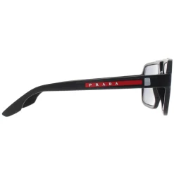 Prada Sport Sunglasses PS01XS DG002G Black Rubber Dark Grey Polarized
