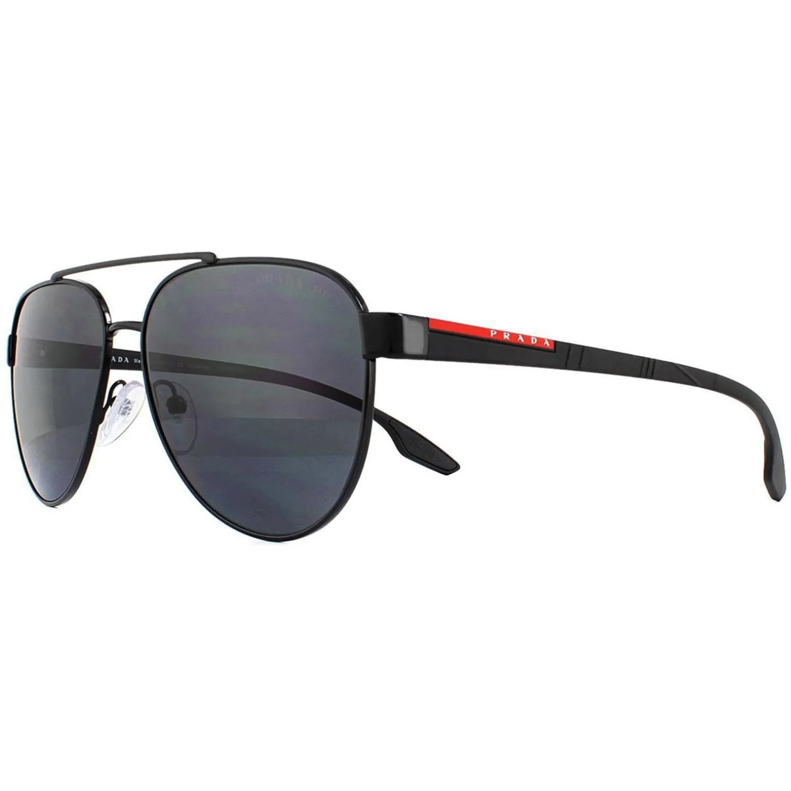 Prada Sport Sunglasses 54TS 1AB5Z1 Black Grey Polarized